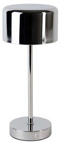 LED Moderne tafellamp met dimmer chroom oplaadbaar - Poppie Modern rond Binnenverlichting Lamp