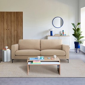 Vaste bank 3 - 4-zit, geribd fluweel, Amy