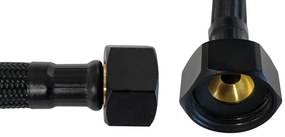 Mueller Black hoekstop + aansluitslang zwart mat