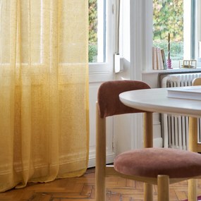 Glasgordijn in linnen met oogjes, Onega