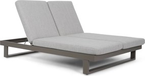 Lifestyle Garden Furniture Massimo Ligbed Met Kussen Antraciet/earth Aluminium Grijs