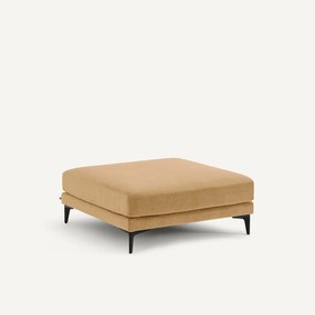 Voetensteun van stonewashed fluweel, MODERNISTE, ontwerp Emmanuel Gallina