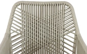 Tuinstoel Aluminium/rope Taupe-naturel-bruin Coco Vedra