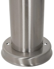 Moderne buitenlamp paal staal met opaal 80 cm IP44 - Rox