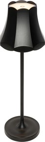 Retro tafellamp zwart oplaadbaar IP44 - Granny