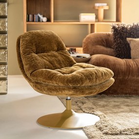 Draaibaar Fauteuil Mosterd