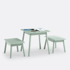 Set kindertafel en 2 banken, Cuadera