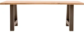 Goossens Eettafel Blade, Boomstamblad 220 x 100 cm 5 cm dik