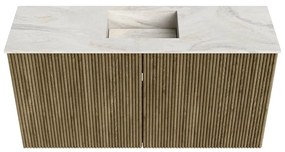 Mondiaz Joya DLux 80cm toiletmeubel dusk met wastafel faye midden 1 kraangat ostra