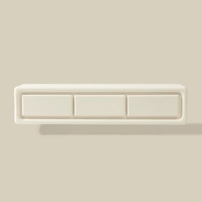 Wit Tv-meubel Organisch Betonlook 160 Cm - 160x40x45cm.