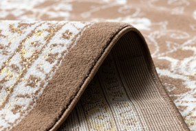 Tapijt MEFE modern  2312 Ornament, kader - Structureel,  twee poolhoogte , donker  beige