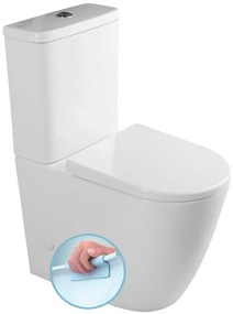 Sapho Turku duoblok toilet randloos wit met zitting