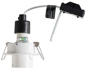 Set van 6 inbouwspots wit GU10 35mm rond kantelbaar - Installa