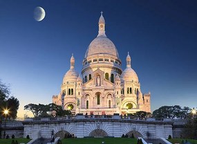Foto Paris landmark of Montmartre church, seng chye teo