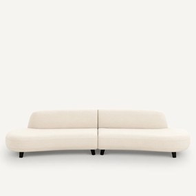 6-zits bank, in gerecycled chenille, Rosebury