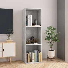 vidaXL Boekenkast/tv-meubel 36x30x114 cm bewerkt hout betongrijs