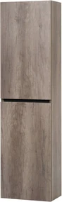 Ben Limara Hoge kast links 45x29x165 cm Nebraska Eiken/Mat Zwart