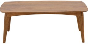 Goossens Salontafel Austin semi rechthoekig, hout mango bruin, stijlvol landelijk, 110 x 42 x 60 cm