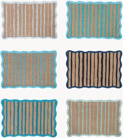 Placemats Ocean, 6-delig, gemixt