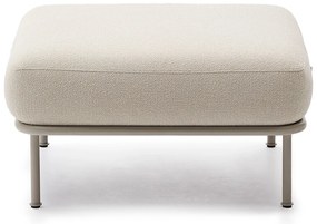 Kave Home Aurum Vierkante Hocker Ecru Beige