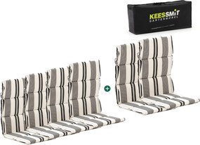 Dunne tuinkussen | Wit/Zwart  | Dralon | Kees Smit  | Kees Smit Tuinmeubelen