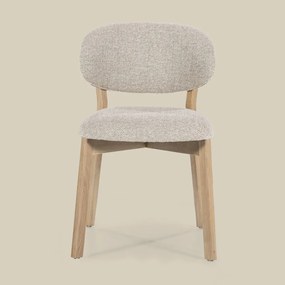 Eleonora Mikky Luxe Eetkamerstoel Eiken Taupe En Stof