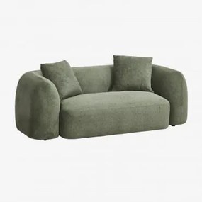 Coco 2-zits Chenille Bank Stof Chenille Groen – Salie - Sklum