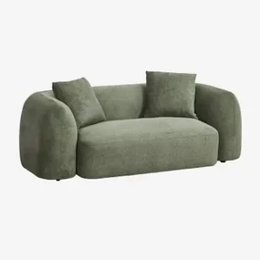 Coco 2-zits Chenille Bank Stof Chenille Groen – Salie - Sklum