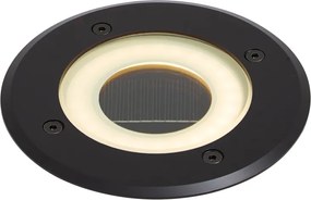 Moderne grondspot zwart incl. LED oplaadbaar met solar IP65 - Solyx
