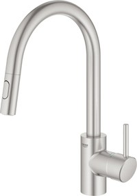 Grohe Concetto keukenmengkraan uittrekbare uitloop Supersteel