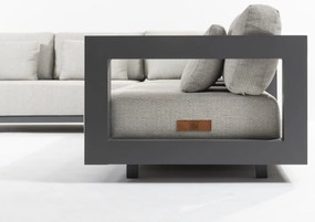4 Seasons Outdoor Metropolitan hoek loungebank rechts * SALE *      antraciet weerbestendig