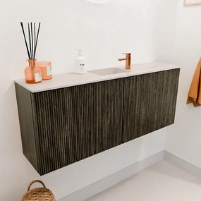 Mondiaz Joya DLux 100cm toiletmeubel shadow met wastafel faye midden 1 kraangat meli