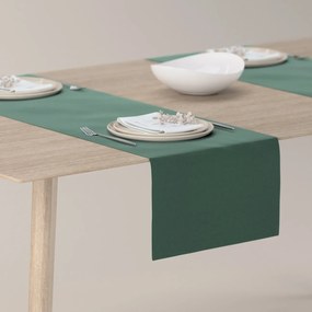 Dekoria Rechthoekige tafelloper, donkergroen, 40 x 130 cm