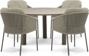 Tuinset 4 personen  Rope Taupe 4 Seasons Outdoor Florence/Trino