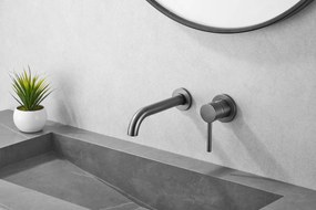 Saniclear Iron inbouw wastafelkraan verouderd ijzer - gunmetal