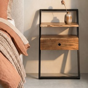 Nachtkastje Industrieel Design - 45x35x77cm.