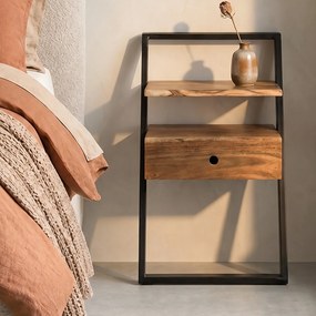 Nachtkastje Industrieel Design - 45x35x77cm.