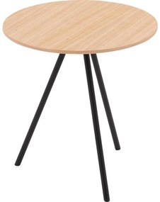 Goossens Salontafel Bo rond, hout eiken blank, modern design, 40 x 42 x 40 cm