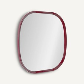 Vierkante gelakte spiegel, H80 cm, Orion