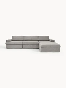 Modulaire bank Russell (4-zits) met poef (links/rechts)