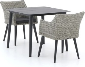 Diningset Manifesto | 2 personen | Tuinset aluminium | 3-delig | Kees Smit Tuinmeubelen
