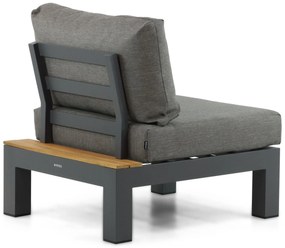 Loungeset 6 personen Aluminium/Teak Grijs Lifestyle Garden Furniture Vittoria