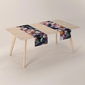 Dekoria Rechthoekige tafelloper, grijs-roze, 40 x 130 cm