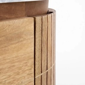 Kare Design Grace Dressoir Mangohout En Marmer - 160x45x78cm.