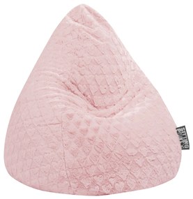 Zitzak Fluffy Hearts XL - Roze