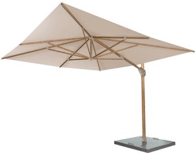 4-Seasons Hacienda zweefparasol 300 x 400 cm. - Woodlook/Sand