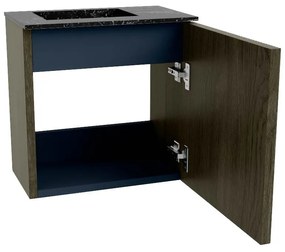 Mondiaz Joya DLux 40cm toiletmeubel shadow met wastafel faye links 1 kraangat lava