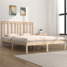 vidaXL Bedframe massief grenenhout 140x200 cm