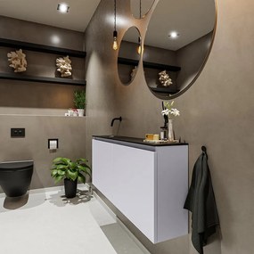 Mondiaz Ture 120cm toiletmeubel cale met wastafel urban links geen kraangat