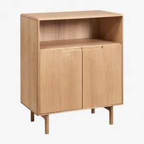 Hoge Dressoirkast Van Eikenhout Treveris Eikenhout & 80 X 45 Cm - Sklum